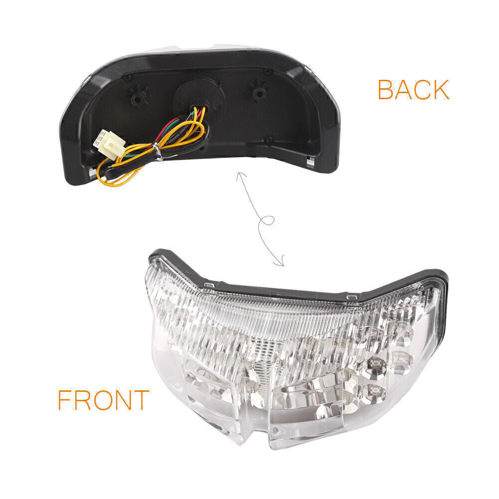 Clear Brake Turn Signals LED Stop Tail light Fit for Yamaha FZ1 FZ8 2006-2011 2012