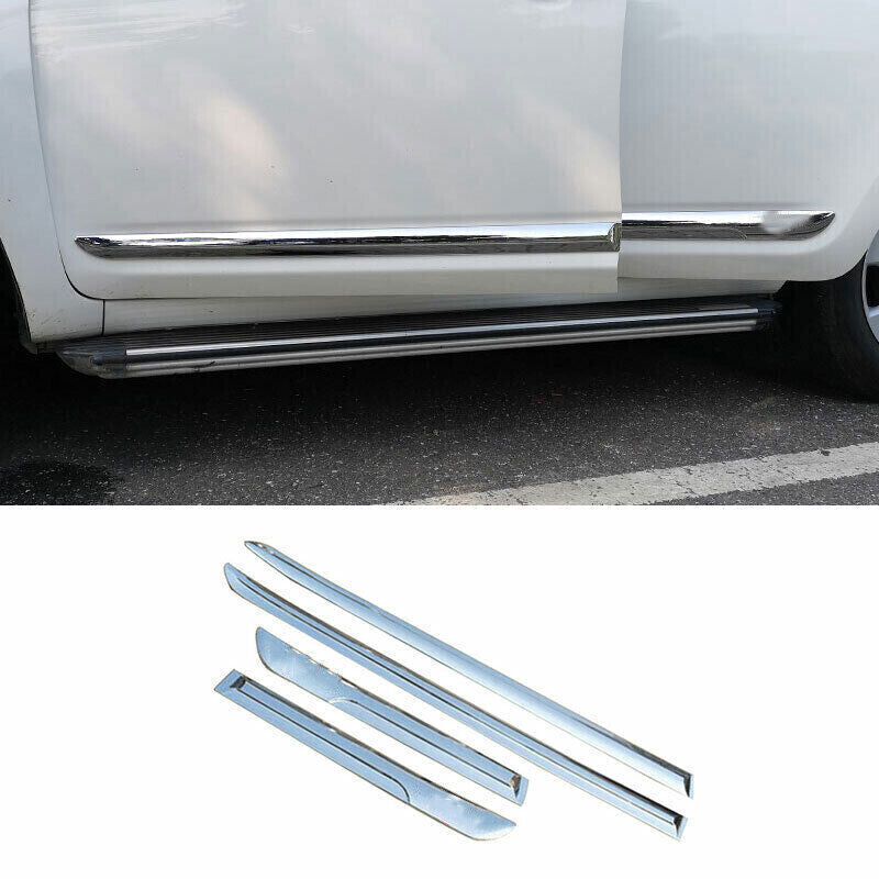 for Toyota RAV4 2006-2012 Chrome ABS Side Door Body Guard Molding Cover Trim Set