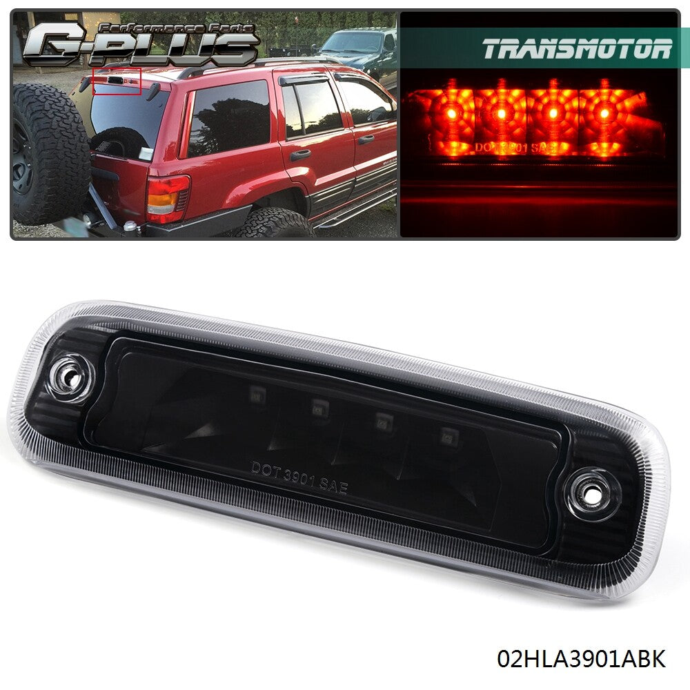 Suitable for 1997-2001 for Jeep Cherokee LED third rear brake light and taillights in black.