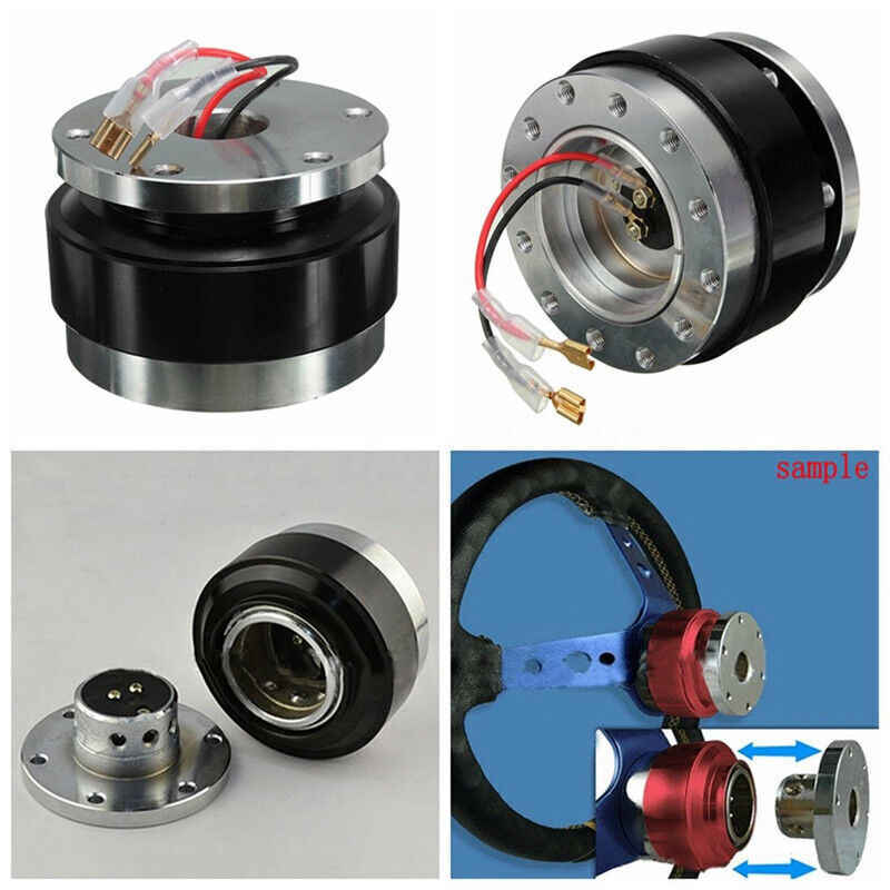 1-piece 6-hole car steering wheel quick-release hub adapter clip trim