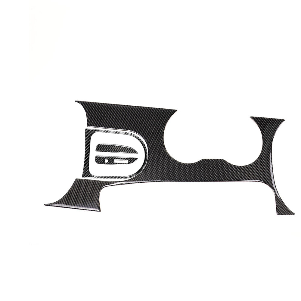 4PCS Carbon Fiber Gear Shift Box Panel Cup Holder Cover for Ford for Mustang 2015-22