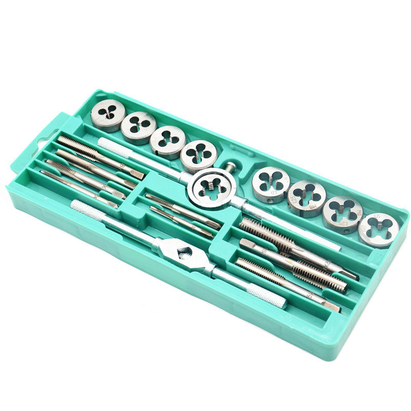 Car 20x Tool Kit Metric Adjustable Taps Dies Wrench Handle Tap Die M3-M12 Screws