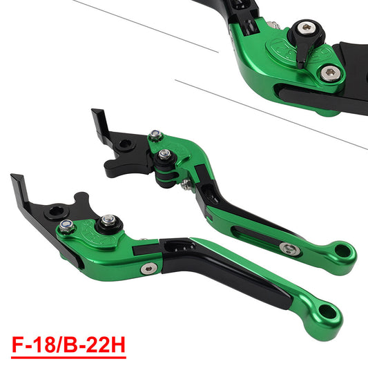 Green CNC Folding Extendable Brake Clutch Levers for BMW S1000XR 2015-2021