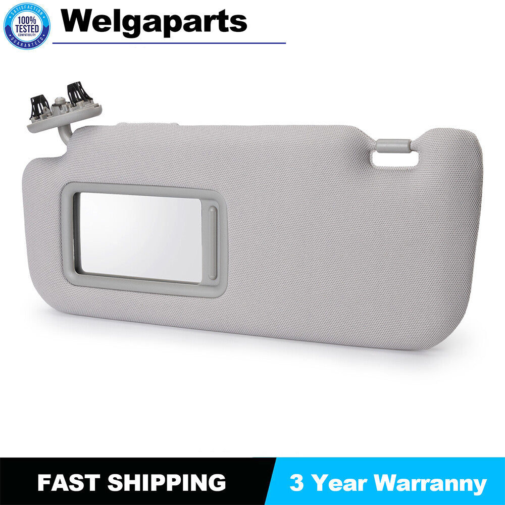 Gray Left Drive Side Sun Visor Fit for Toyota for Corolla 2009-2013 74320-02711-E0