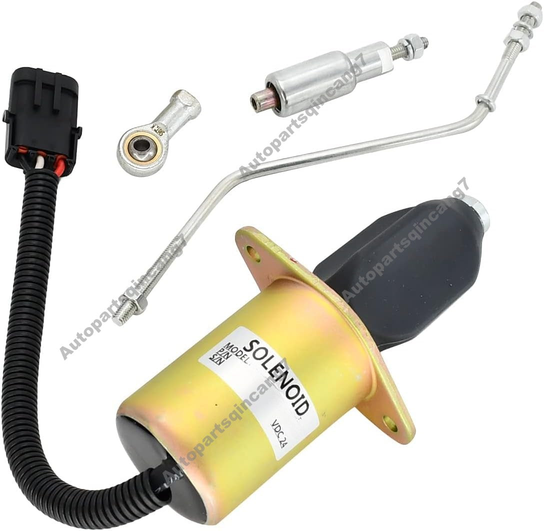 24V Fuel Shutoff Solenoid Valve 3935459 SA-4763-24 for 8.3L 5.9L Engine