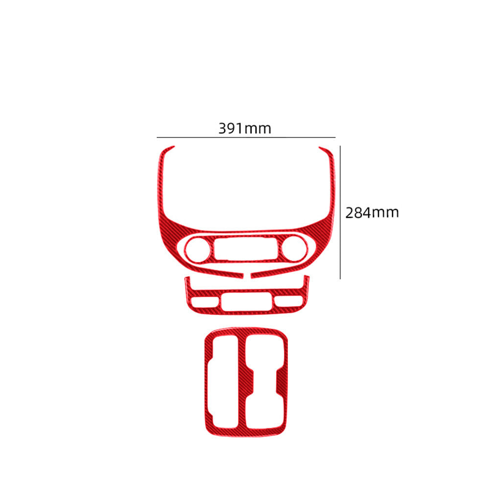 4X Red Central Control Trim Cover A for Chevrolet Colorado / for GMC for Canyon 2015-2022