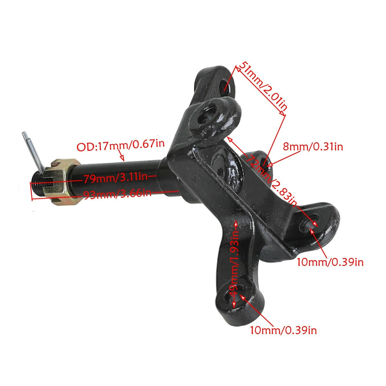 screws, front wheel hub, steering joint, brake rotor, tie rod, all-terrain vehicle, four-wheel go-kart, automobile