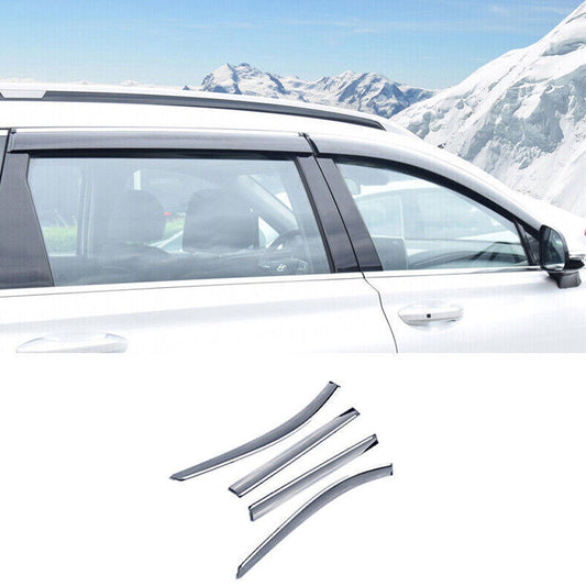 for Hyundai Santa Fe 2019-23 Window Visor Vent Sun Shade Rain Guard Visor Trim4