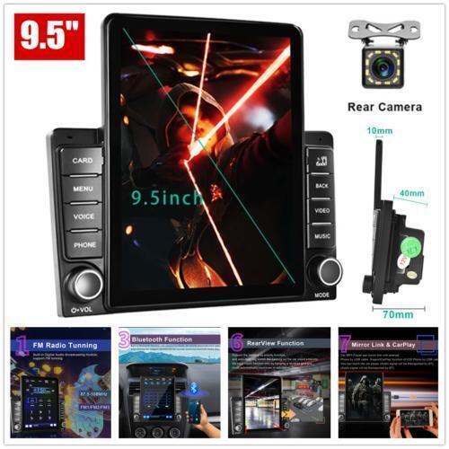 9.5 Stereo Vertical Screen MP5 Player Carplay GPS Wifi With Backup Camera