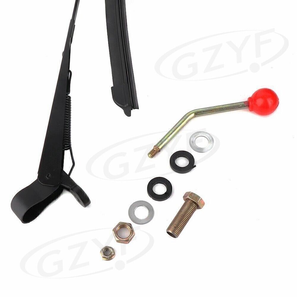 Universal UTV Handbetrieb Windschutzscheibe Wischer Gummi Klinge Ersatz