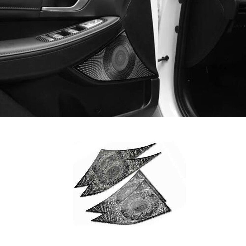 for Hyundai Sonata 2020-2023 Black Car Inner Door Speaker Horn Frame Cover Trim