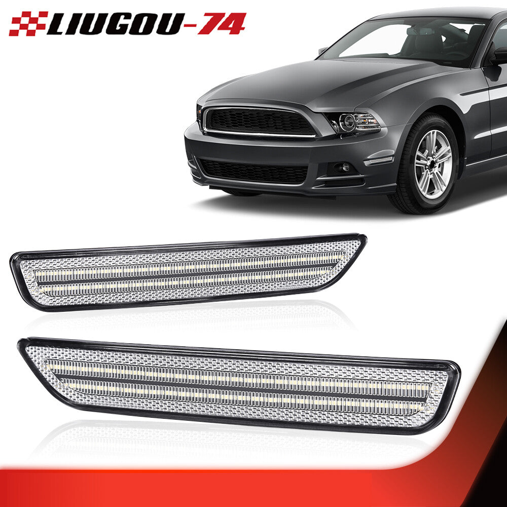 Suitable for 2010-14 for Ford for Mustang LED light strip, fender lights, side marker lights, white.