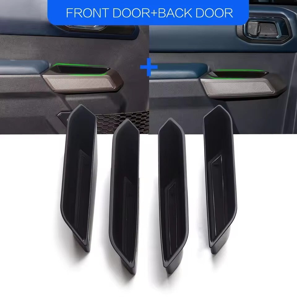 for Ford Bronco 2021 2022 (4 Door) Front Rear Door Handle Storage Box