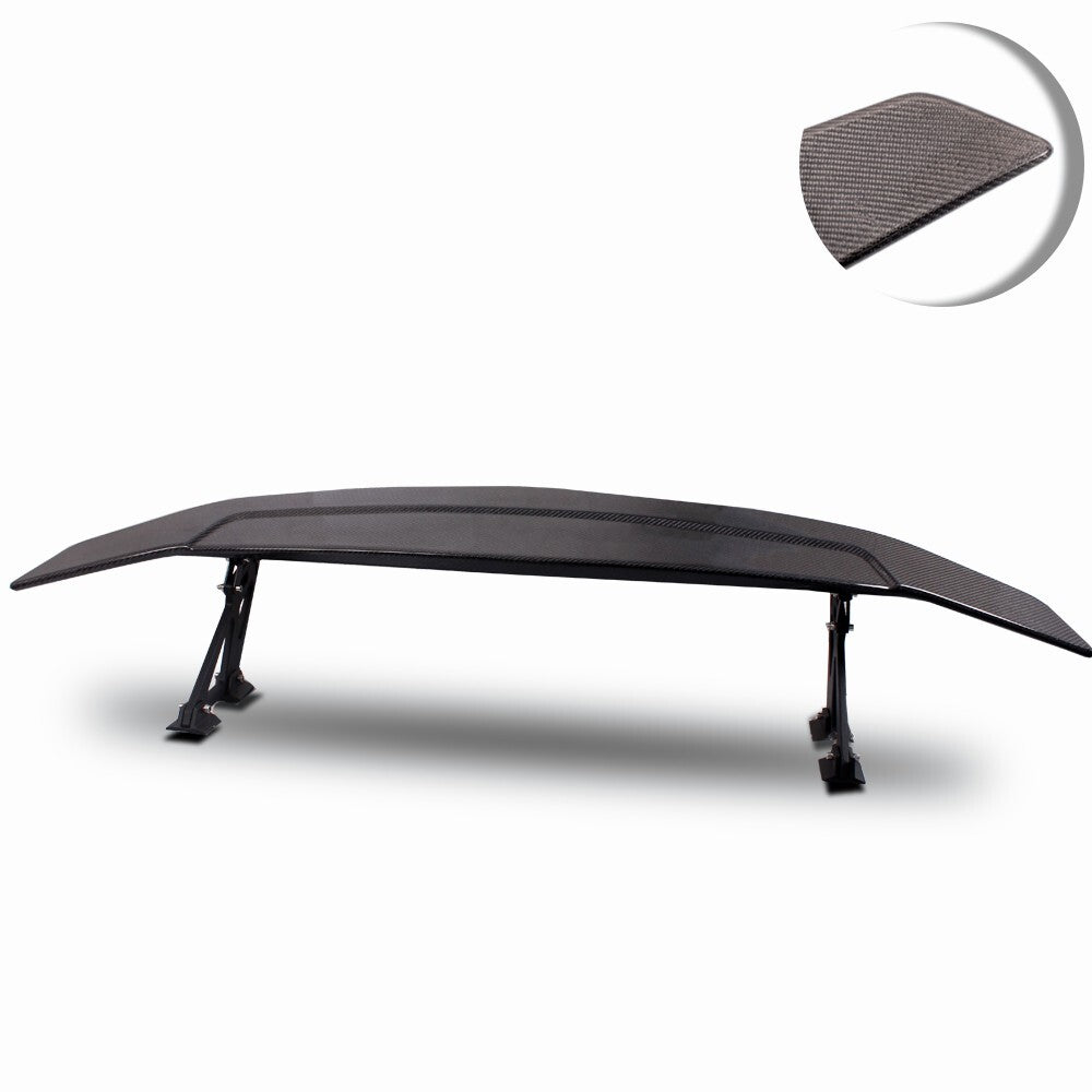 53 Real Carbon Fiber Spoilers Wings Universal Adjustable Rear Spoiler