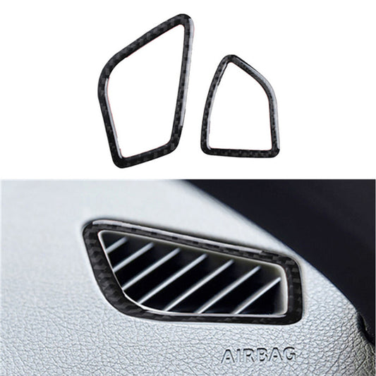 2PCS carbon fiber ventilation outlet console trim for BMW 3 Series F30 F34