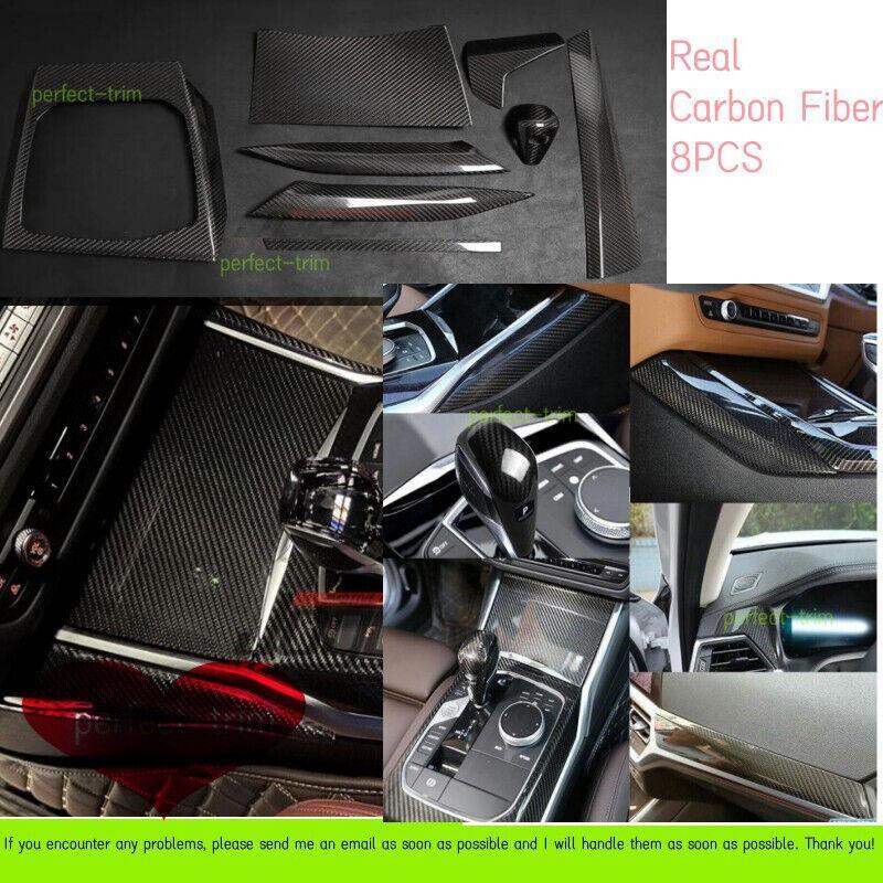 Dry carbon control console dashboard interior trim for 20-22 for BMW 3 Series G20 320i 330i