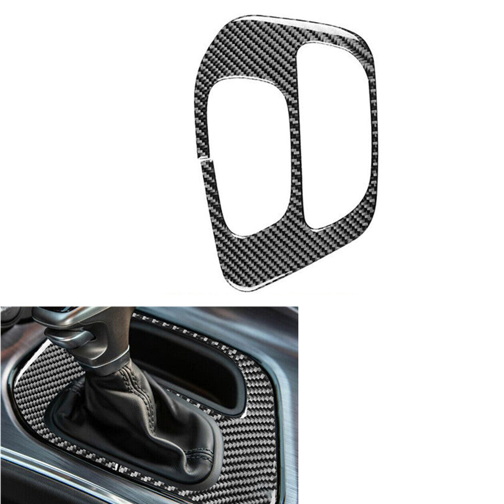 for Dodge for Challenger 2015-2020 Gear Shift Frame Trim Cover Decor Carbon Fiber