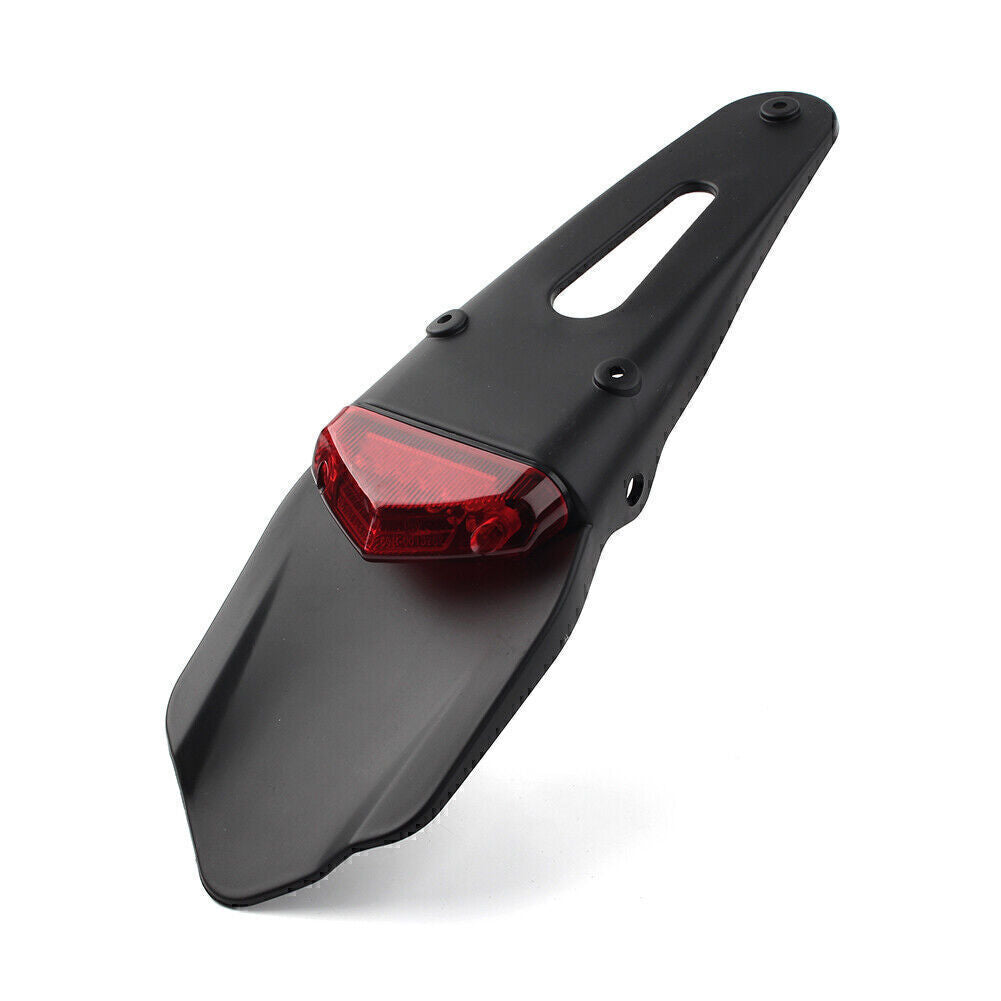 Red Lens Universal Motorcross Tail Light Dirt Bike Fender LED Off-Road