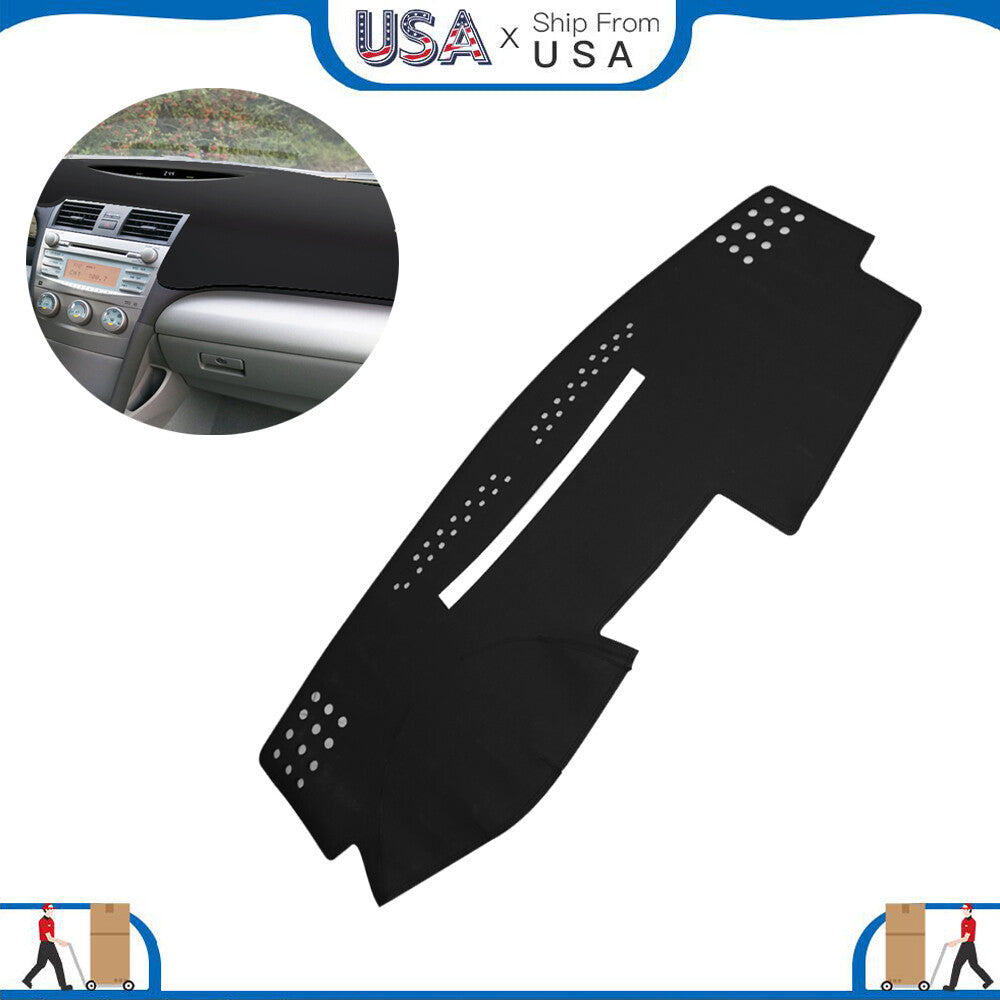 Car Interior Non-Slip Leather Dashboard Cover Dashmat for Toyota for Camry 2007-2011
