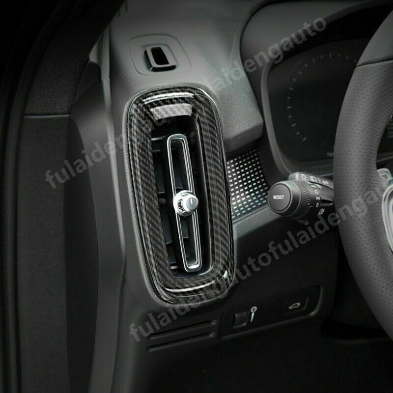 for Volvo XC40 2019 2020-2022 Carbon Fiber Inner Side Air Vent Outlet Cover Trim