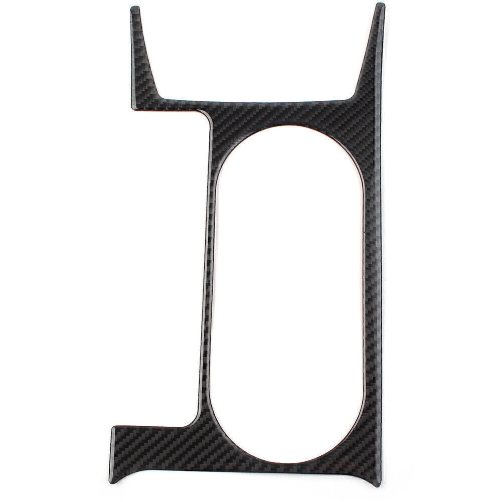 LHD Carbon Fiber Central Console Water Cup Panel Cover Trim for Subaru Forester
