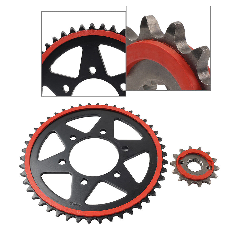 520 Chain 14T 46T Front Rear Sprocket Kit for Kawasaki ZX-4R ZX-4RR