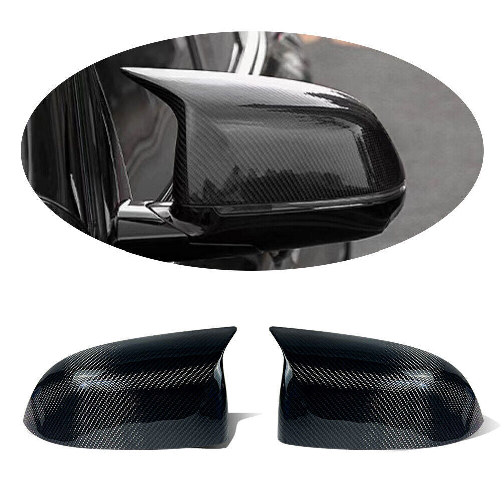 for BMW X5 G05 2019-2023 Carbon Fiber ABS OX-Horn Rearview Mirror Cover Trim 2x