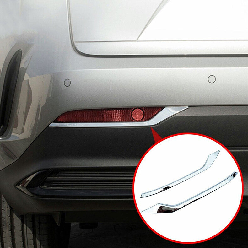 Chrome Rear Fog Light Lamp Bumper Bezel Trim For 2022-2024 for Lexus NX 250 350 450h