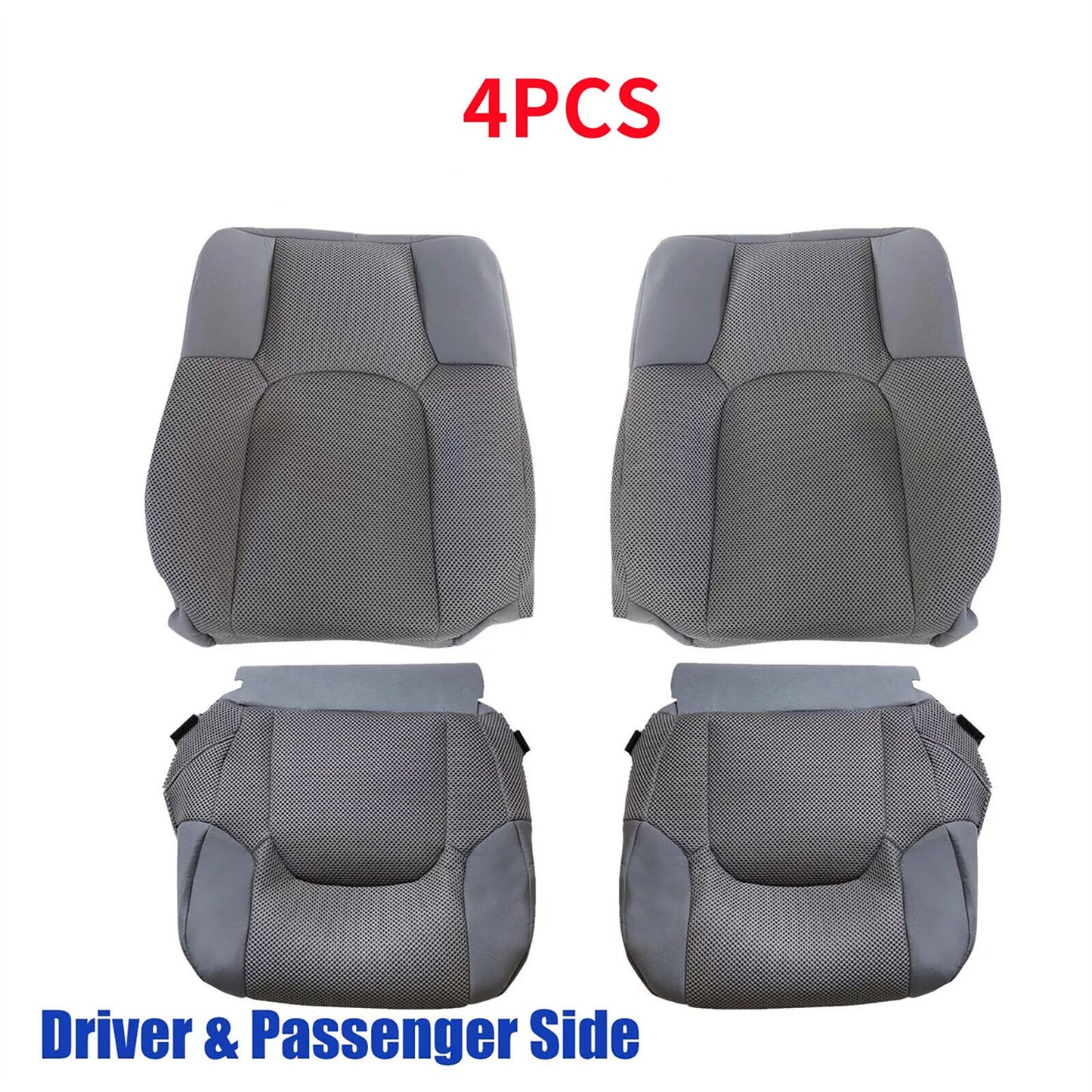 4pcs/set DriverPassenger Cloth for Seat Cover for Nissan Frontier S, SV, XE 05-09