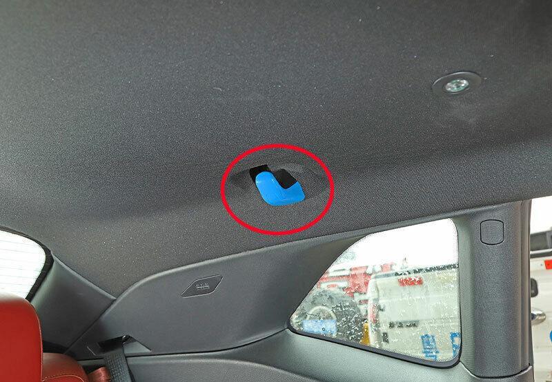 Fit for Dodge for Challenger 2015-2022 Light Blue Back Row Hook Decoration Cover 2PC