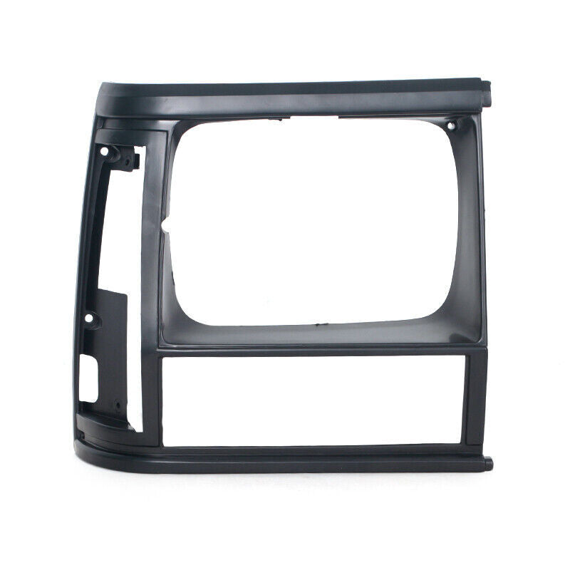 Pair Black Headlight Bezel for Jeep Cherokee Comanche Pickup Truck 1991-1996