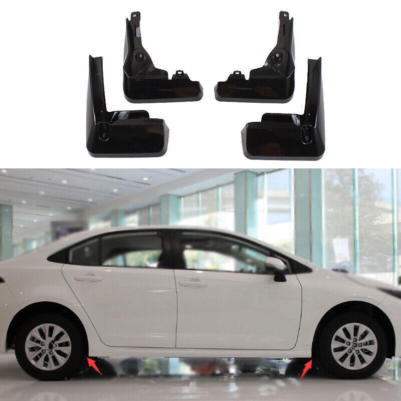 for Toyota for Corolla 2019-2021 Gloss Black ABS Front Rear Mud Flap Splash Guard