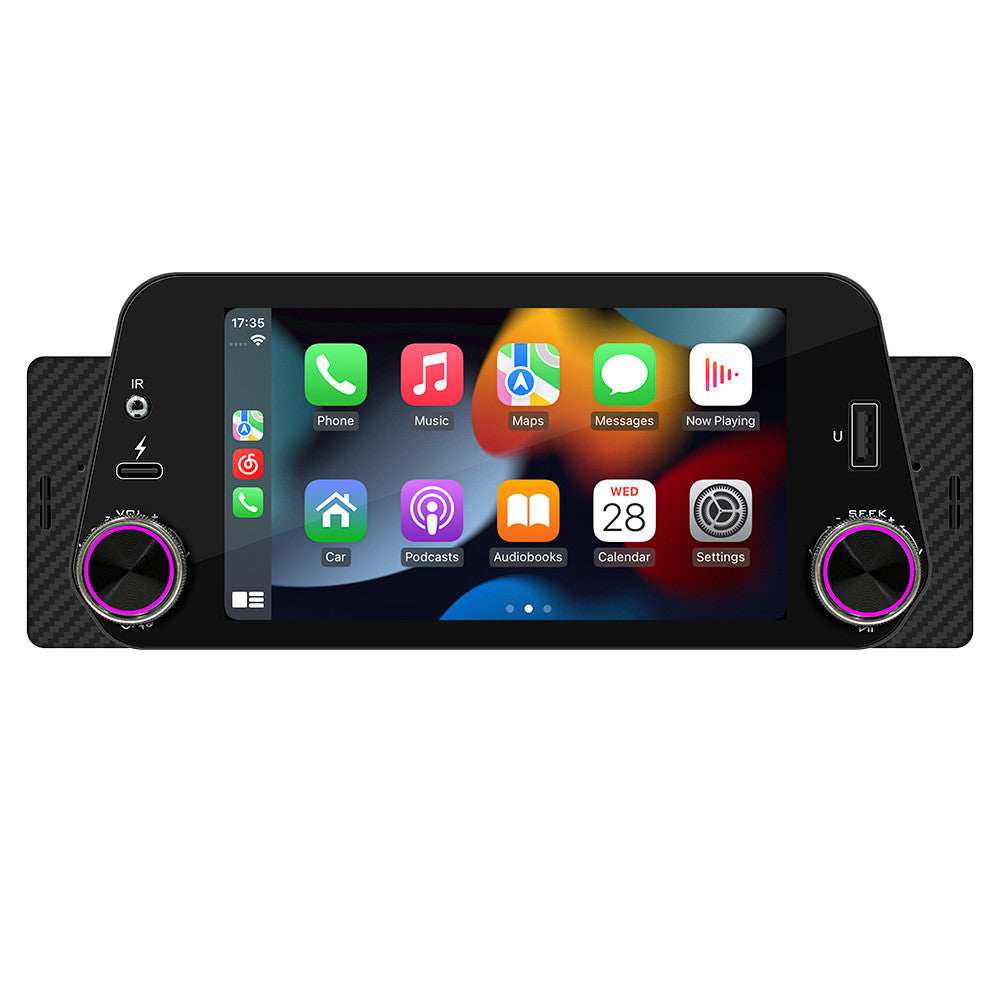 5in 1 Din Car Stereo Radio Bluetooth For Apple Carplay USB FM Video MP5 Player