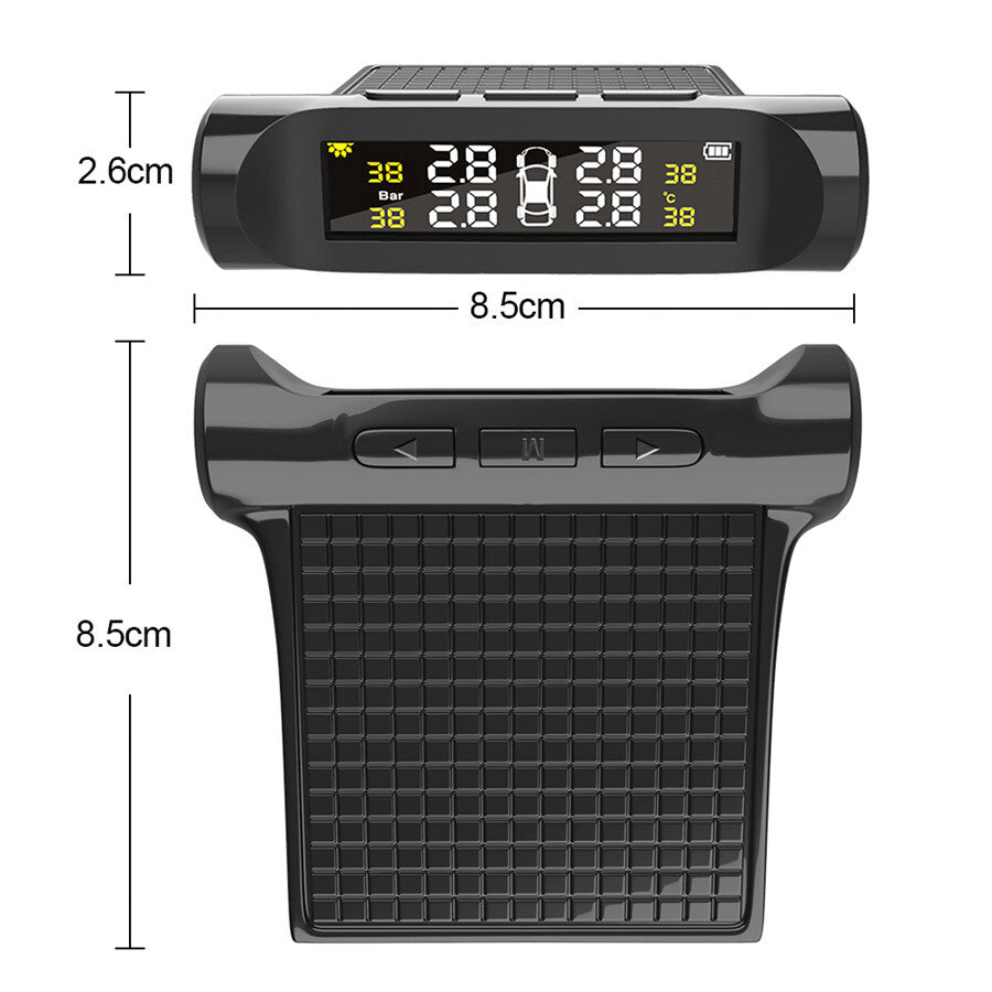 LCD Display TPMS Car Tire Pressure Monitoring System Wireless 4pcs Sensors