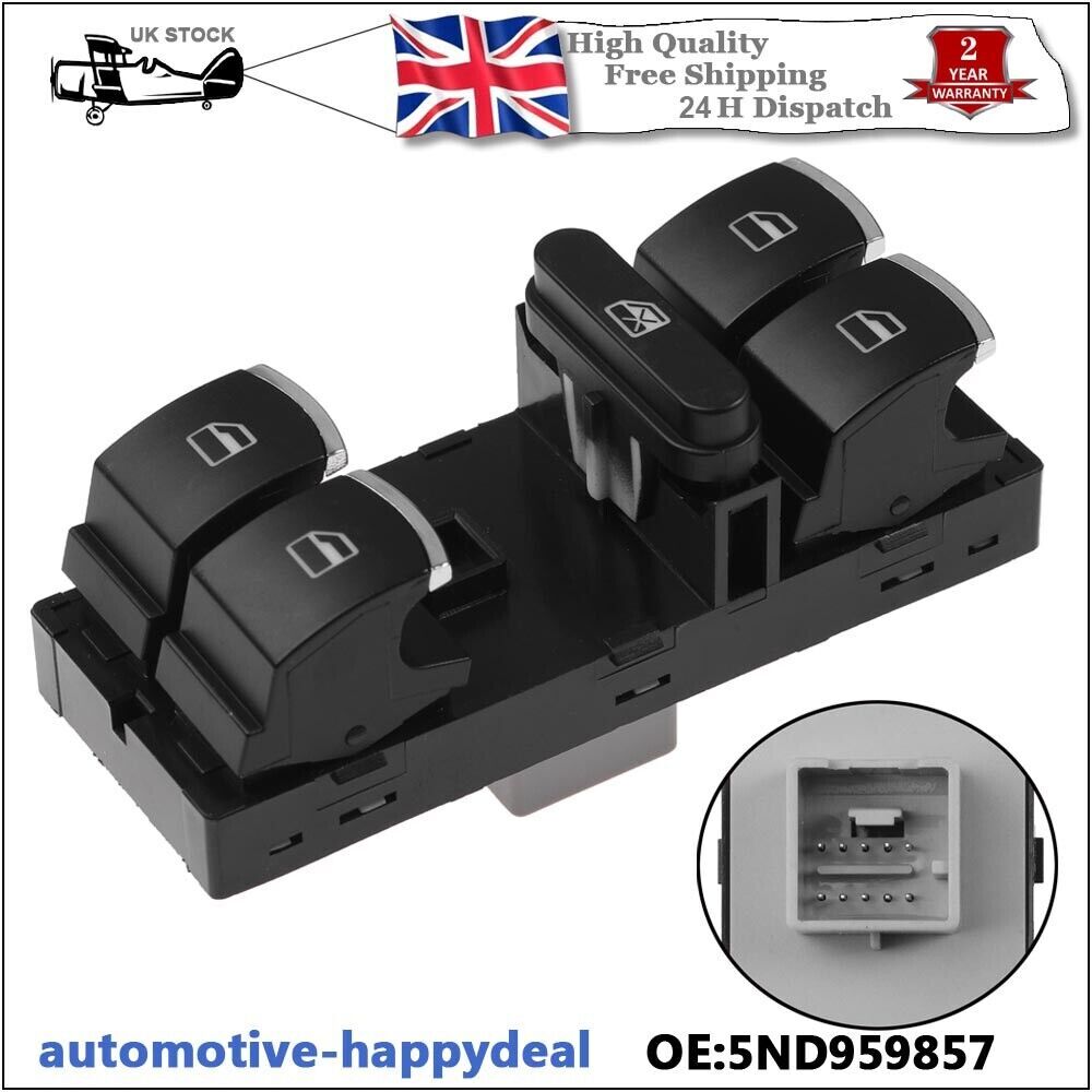 Electric Master Window Panel Switch for VW for Passat for Golf MK5 MK6 for Jetta 5ND959857