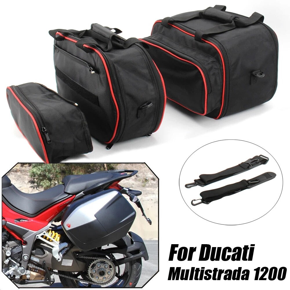 for Ducati 1200 Motorcycl Storage Bag Luggage Bag Side Box Bag Inner Bag Bushing