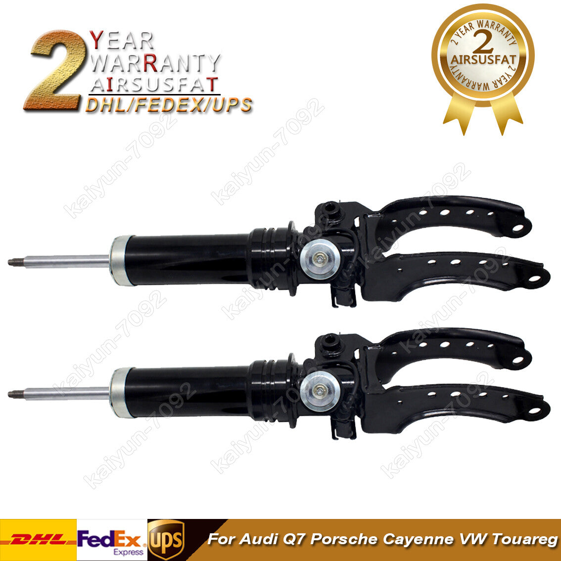 7L8616040D for Audi Q7 for Porsche for Cayenne for VW Touareg Front R+L Air Shock Absorber
