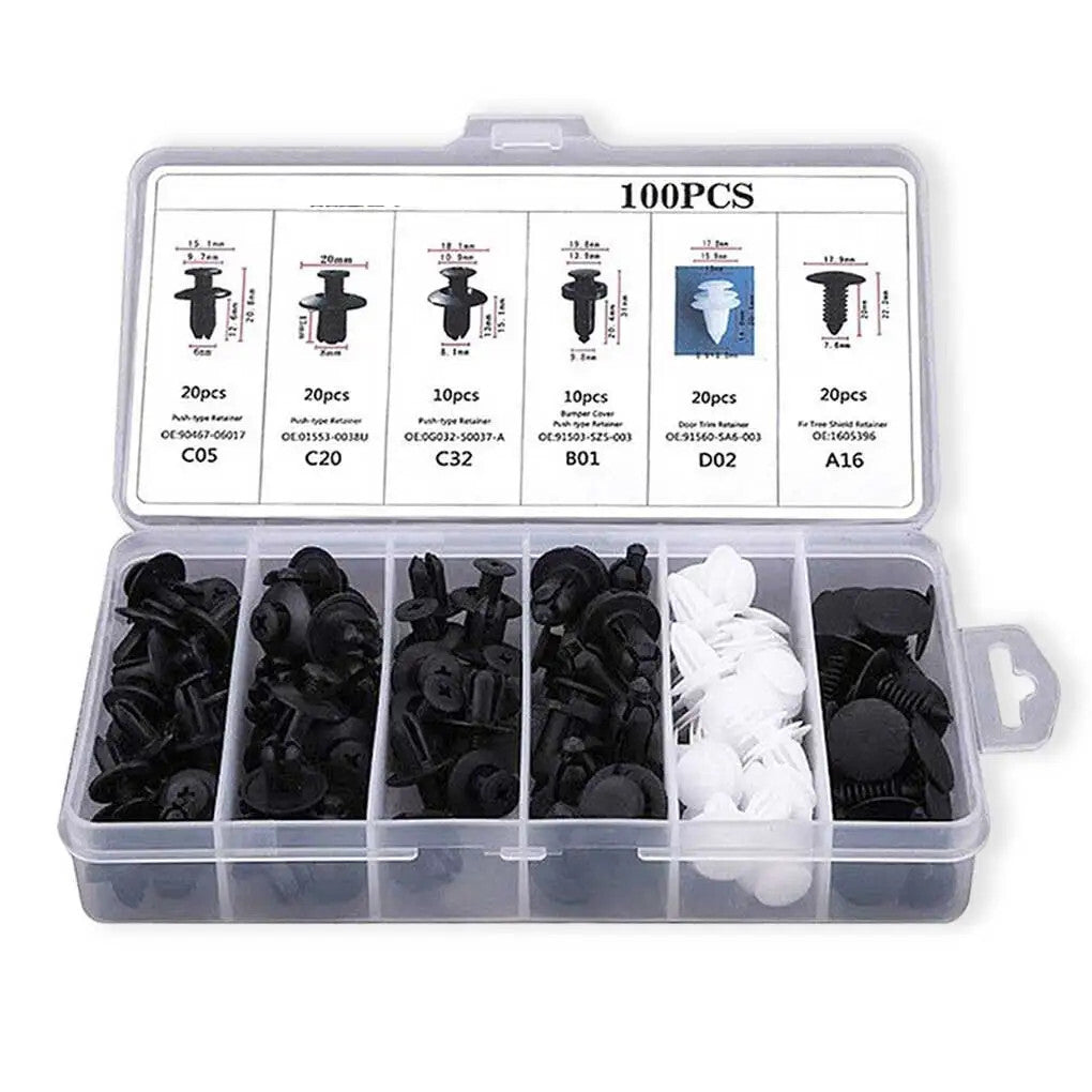 Car Body Door Clip Push Retainer Pin Rivet Panel Fastener Mixed Removal Tool Kit