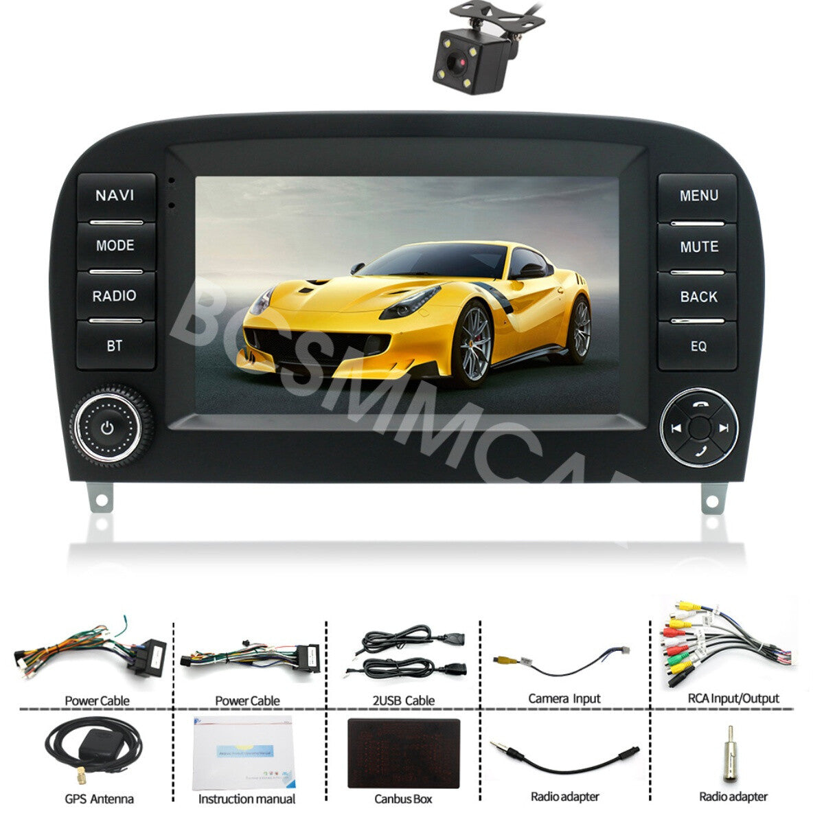 7in Touch Screen Car Stereo Radio Cam Fit For 2005 for Mercedes Benz SL R230 SL350