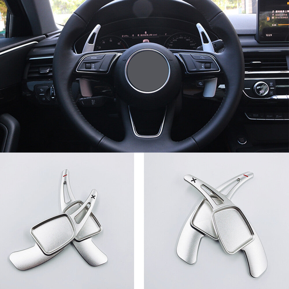 for Audi A3A4/A5/A6/Q7/TT/TTS Gear Shift Steering Wheel Extension Paddle Silvery