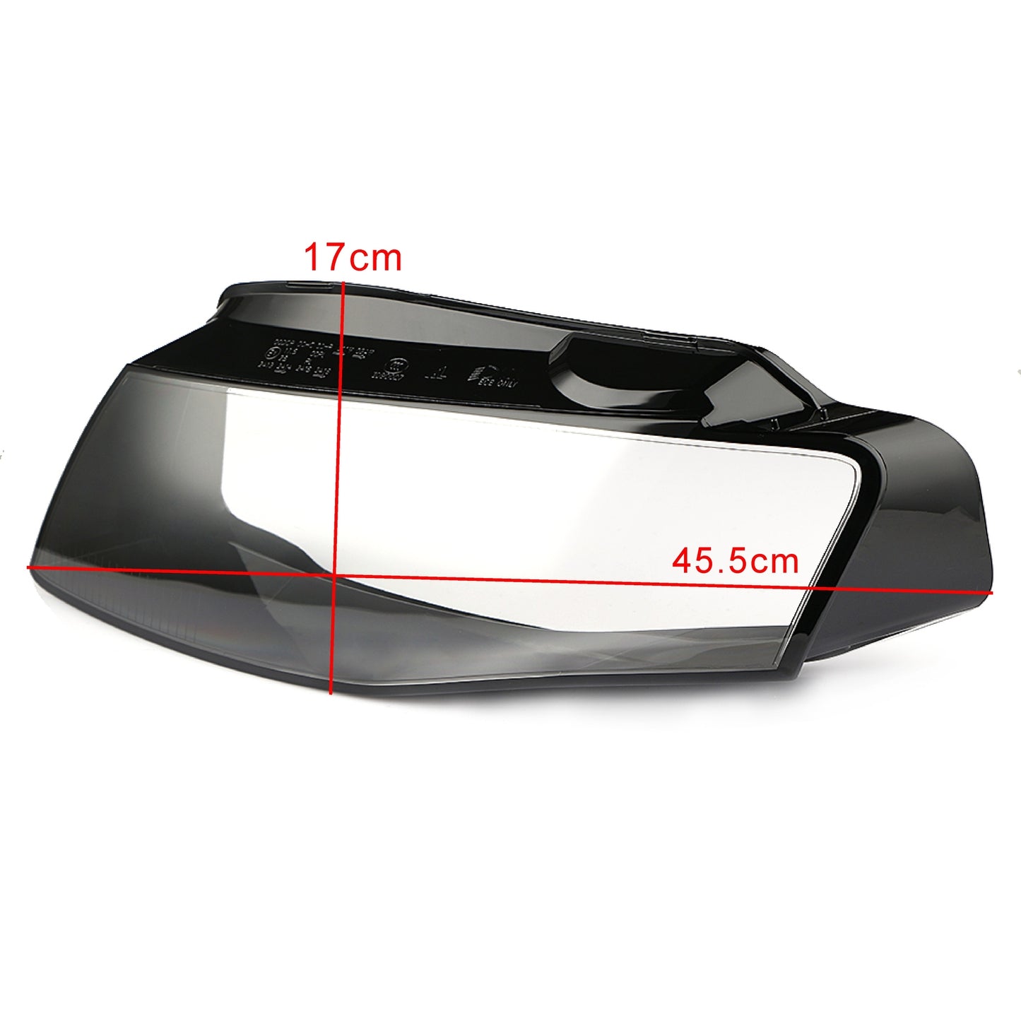 A pair of headlights, left and right headlight kit protective covers, lens headlights suitable for 2009-12 for Audi A4 B8
