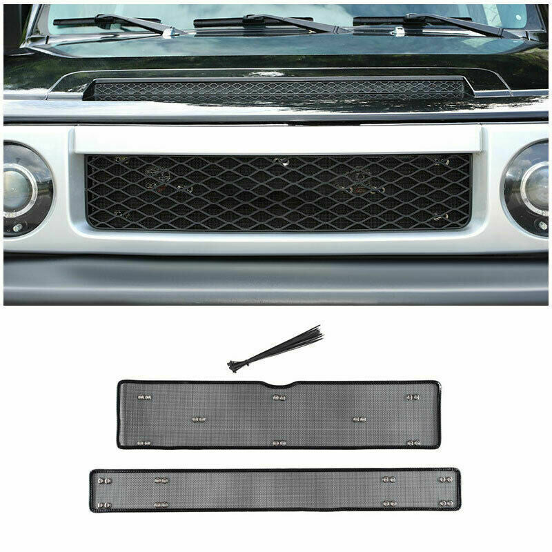 for Toyota FJ Cruiser 2007-2014 Black Steel Front Grille Center Anti-Insect Net