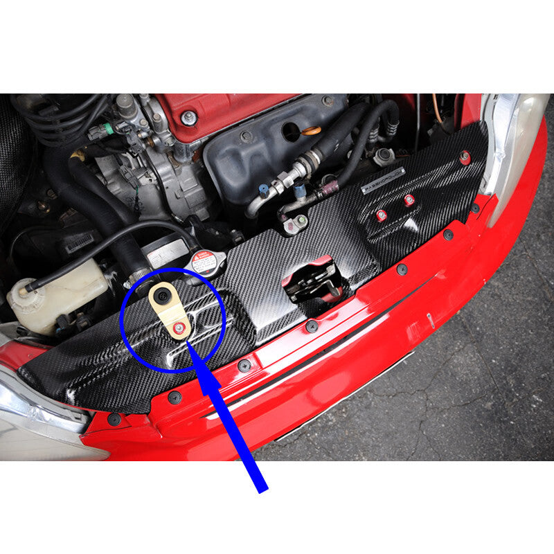 Red JDM Radiator Stay Brackets Radiator Mounting Bracket for Acura Integra DC2