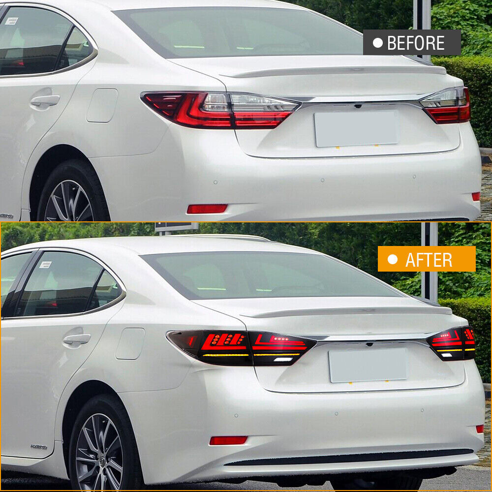 Smoked LED taillight assembly for Lexus ES350 for ES 300h 2013-2018 rear lights