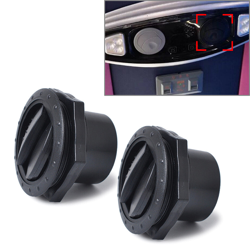 Vent Air Outlet Rotating Round Ceiling Universal for Car RV Bus ATV A/C Black