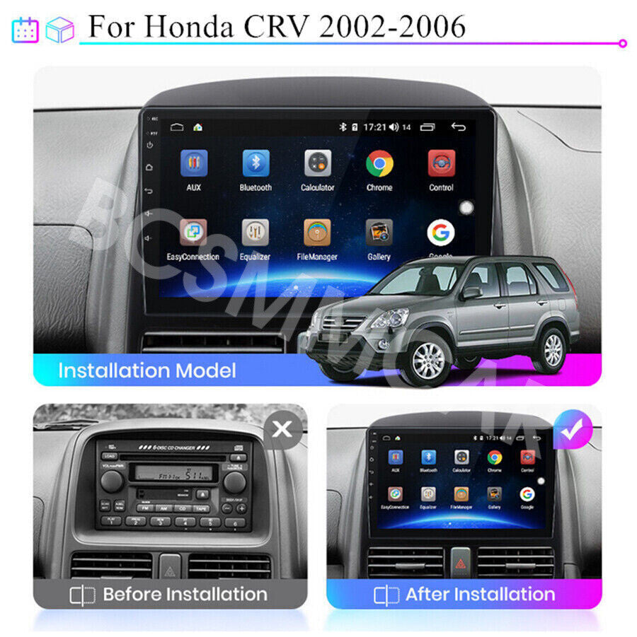 Fit for Honda CRV 2002-2006 Android 13 9 Car Stereo Radio GPS WIFI FM Player