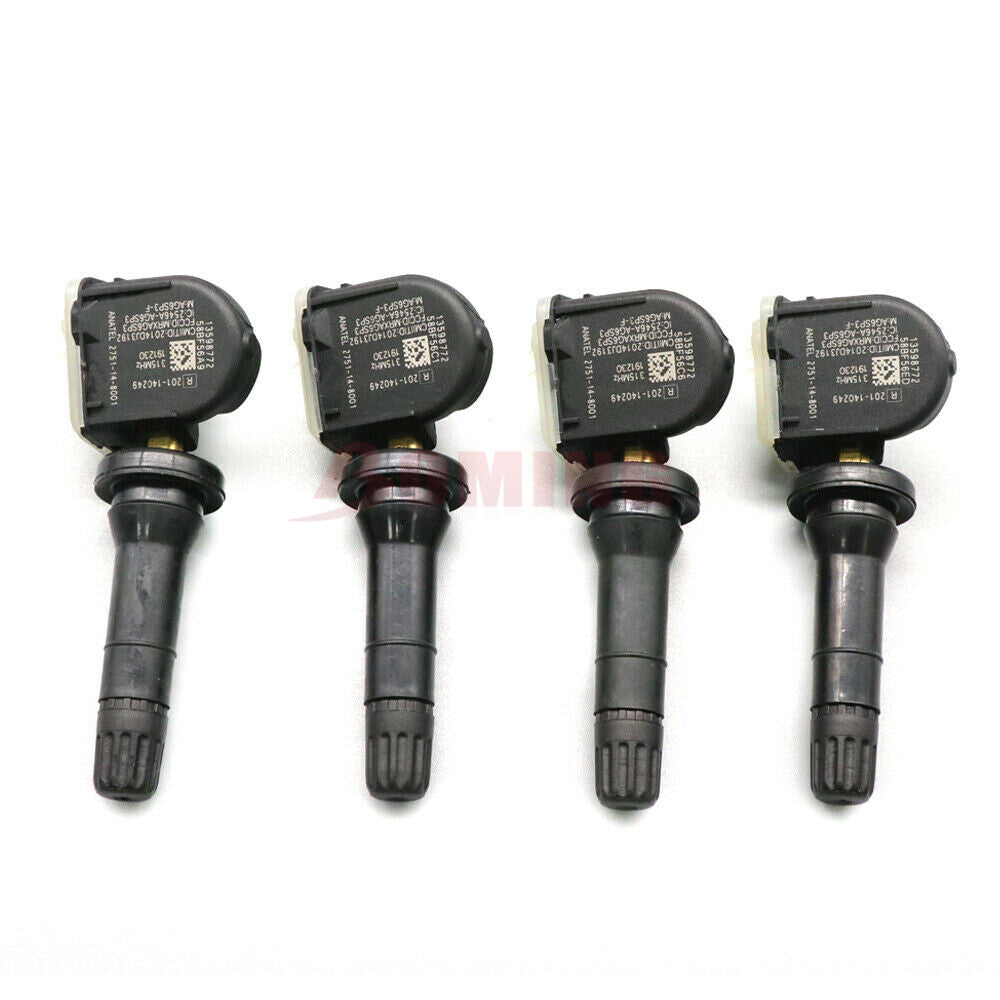 Set of 4 New 13598772 for BUICK for CADILLAC for CHEVROLET TPMS TIRE PRESSURE SENSOR