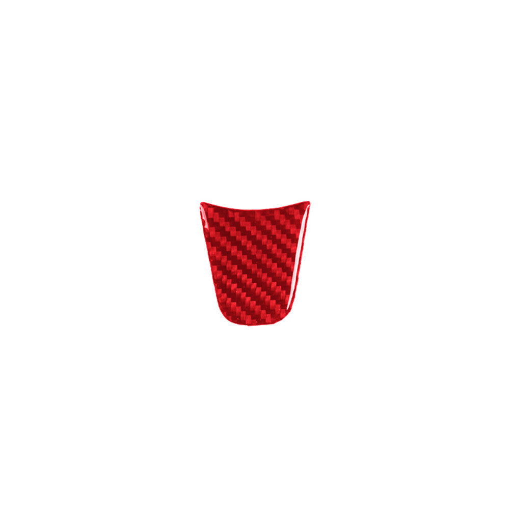 Red carbon fiber interior steering wheel cover trim for Chrysler 300 2015-22
