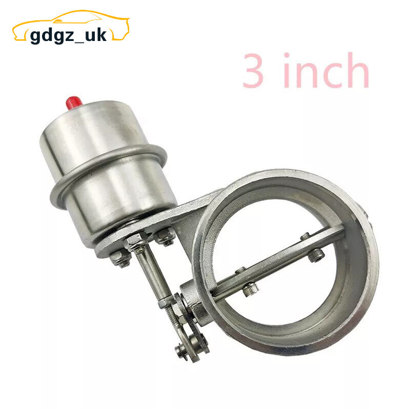 3 Exhaust Control Valve Vacuum Actuator Open Style Motor Downpipe Steel