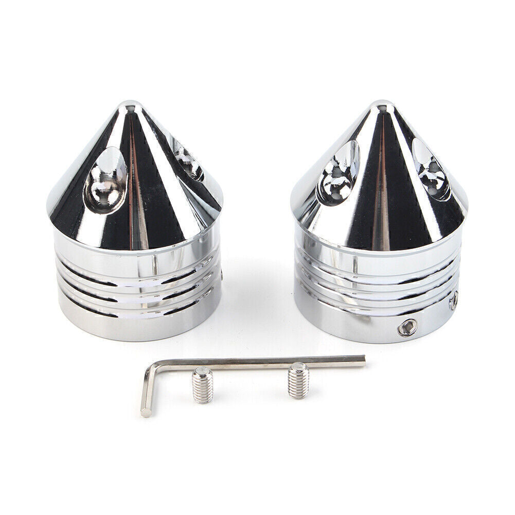 Chrome Front Axle Cap Nut Cover for Harley Electra Glide Sportster FLHX